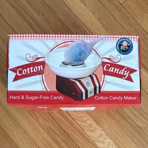 Retro Red and White Cotton Candy Maker - Party Dessert Machine